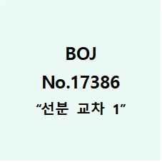  백준 No.17386 [선분 교차 1]