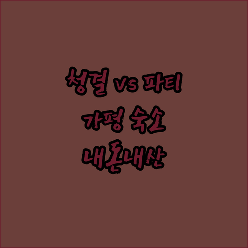 청결 or 파티? 가평 클럽보드, 아