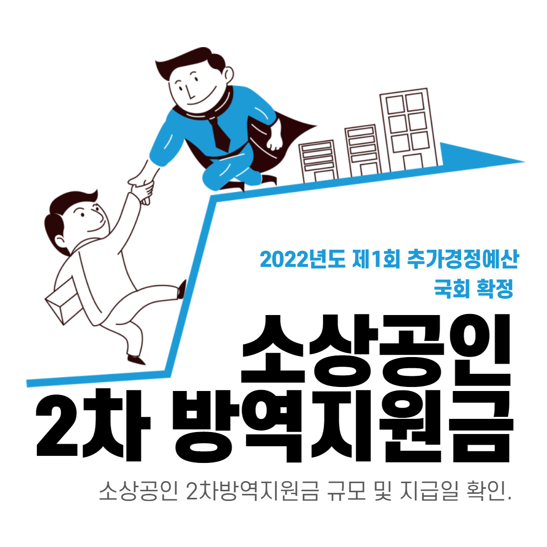  소상공인 2차 방역 지원금 알아보기 -2022년도 제1회 추가경정예산 국회 확정