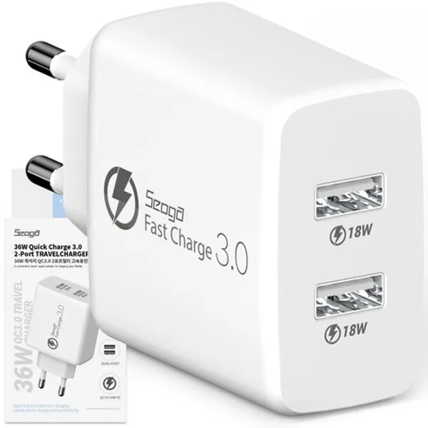 서가 36W 퀵차지 QC3.0 장단점과 사용후기로 살펴본 2포트 멀티 고속 충전기