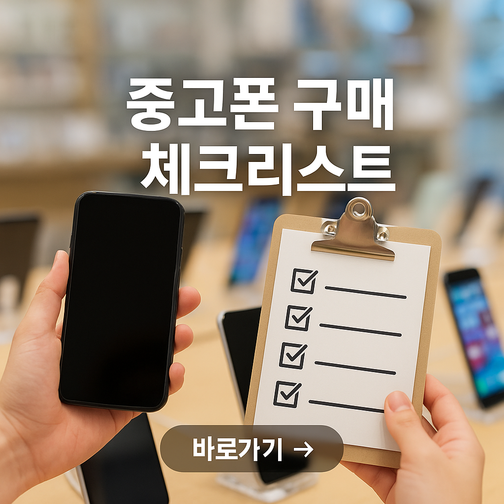 중고폰 안전하게 구매하는 방법