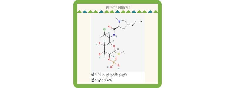 클린다마이신포스페이트(Clindamycin Phosphate) 성분의 구조 및 분자식