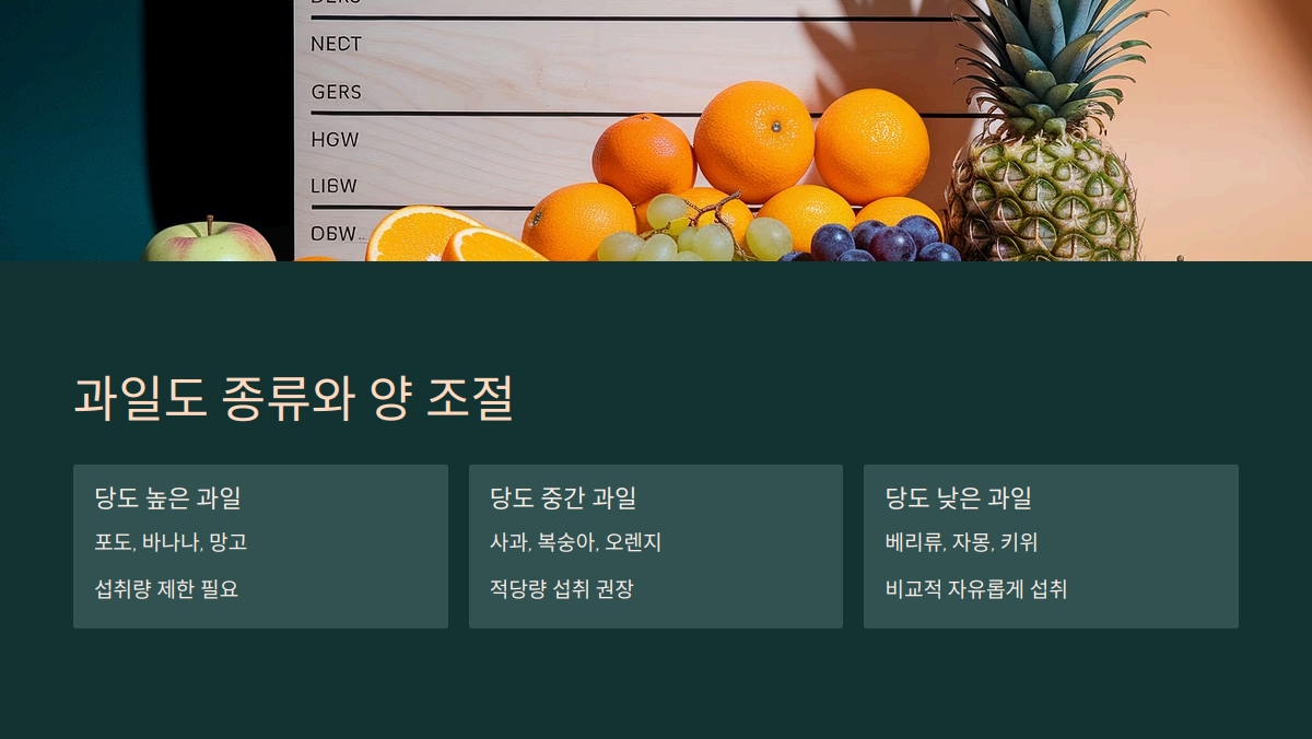 단당류 음식