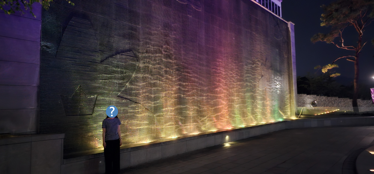 양평 현대 블룸비스타 수변공원 벽폭포