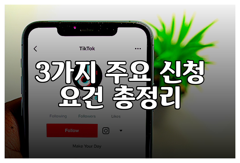 3가지 주요 신청 요건 총정리