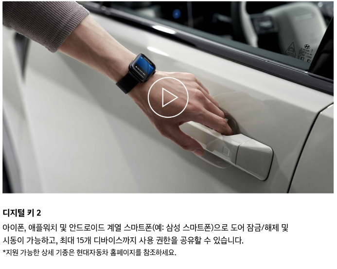 신형 싼타페 익스테리어 디지털키 2