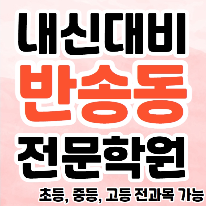  반송동 중학생 영어학원 영수학원 석우동 고등학생 수학학원 추천 초등부 소수정예 중등부