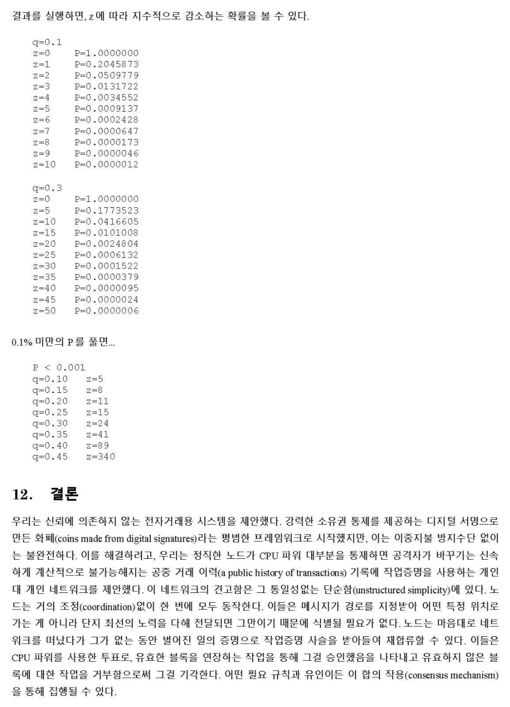 비트코인(Bitcoin) 백서(White paper) 한글 : 네이버 블로그