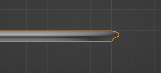 돌출된 부분 곡면