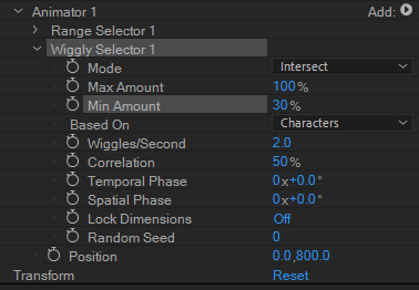 위글리 옵션 창