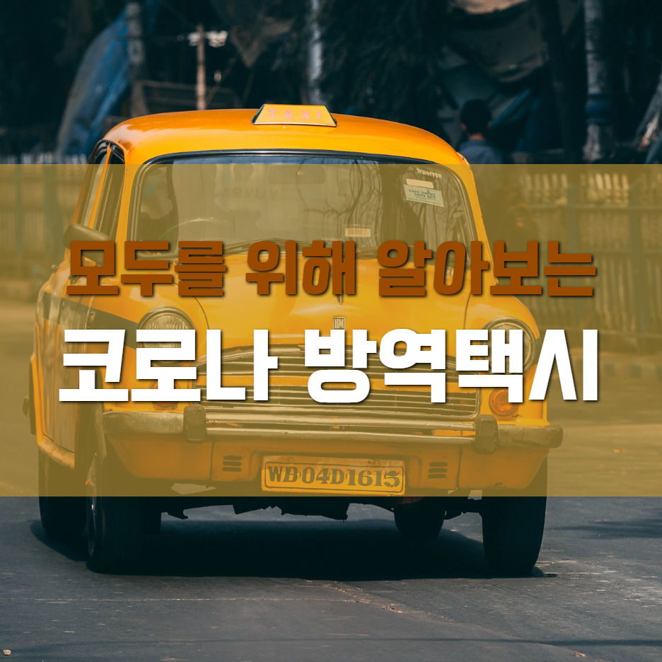  코로나 택시와 방역택시!!