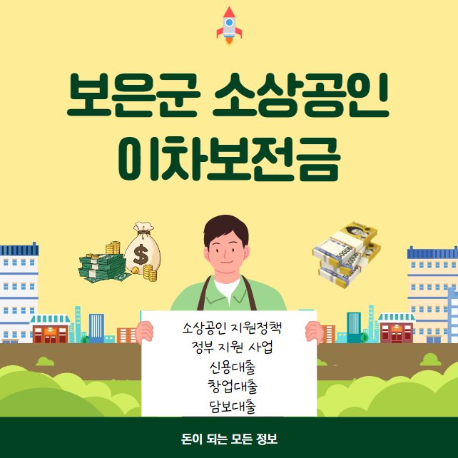 보은군 소상공인 이차보전금