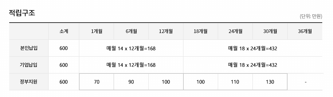 청년재직자내일채움공제플러스 적립