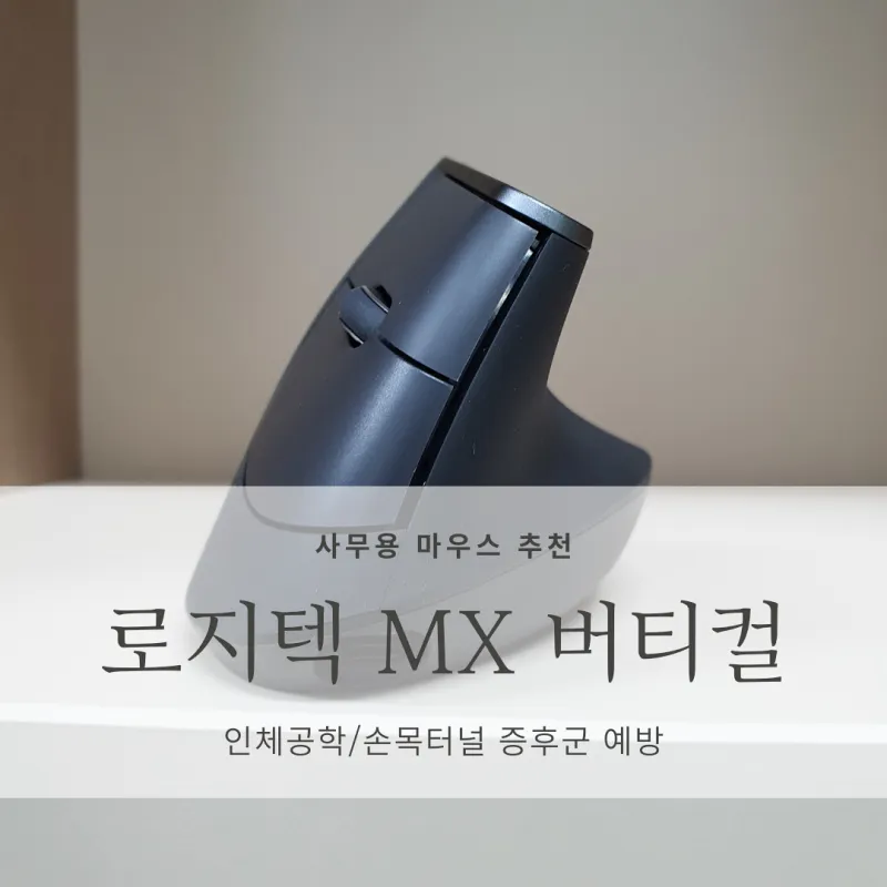  [사무실용 마우스 추천] 로지텍 MX버티컬 <Logitech MX VERTICAL>_손목터널증후군 예방