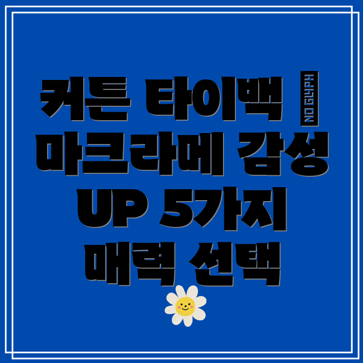 커튼마크라메타이백인테리어감성UP5가지매력적인선택