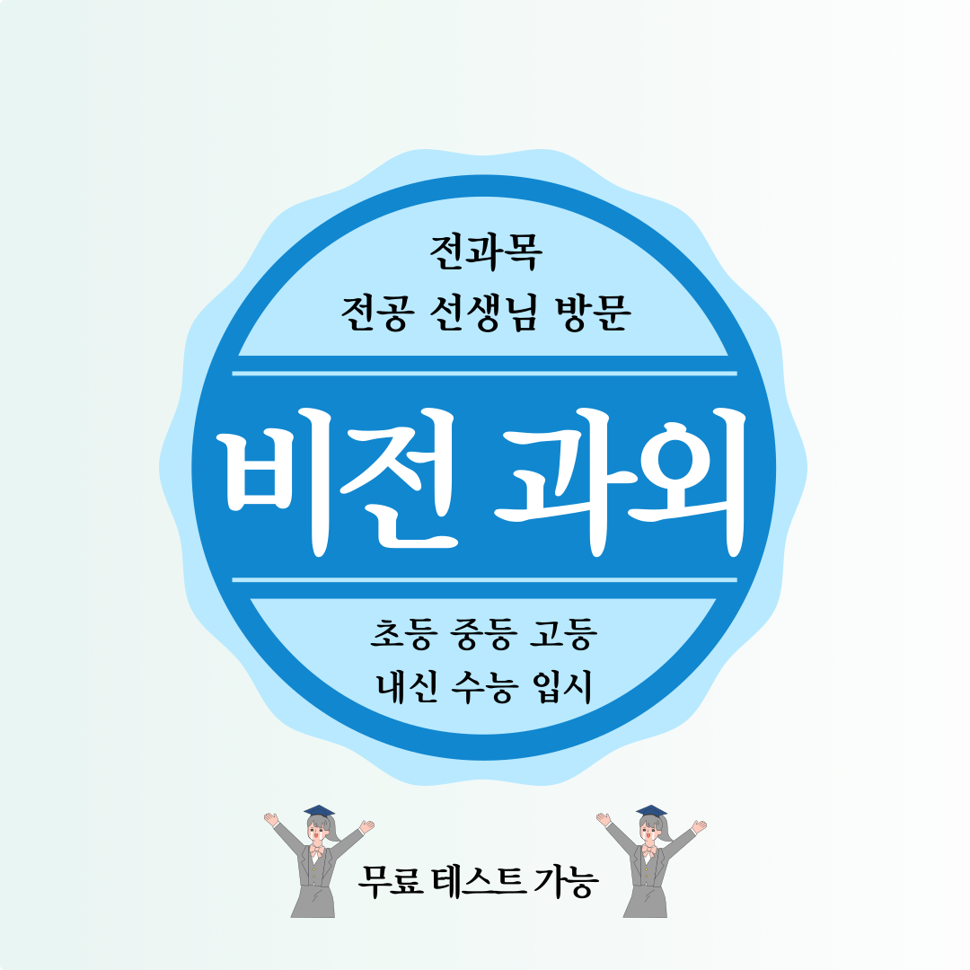  비전 중등 수학 과외 용죽지구 고등 영어 과외 개인 맞춤 수업 내신 향상