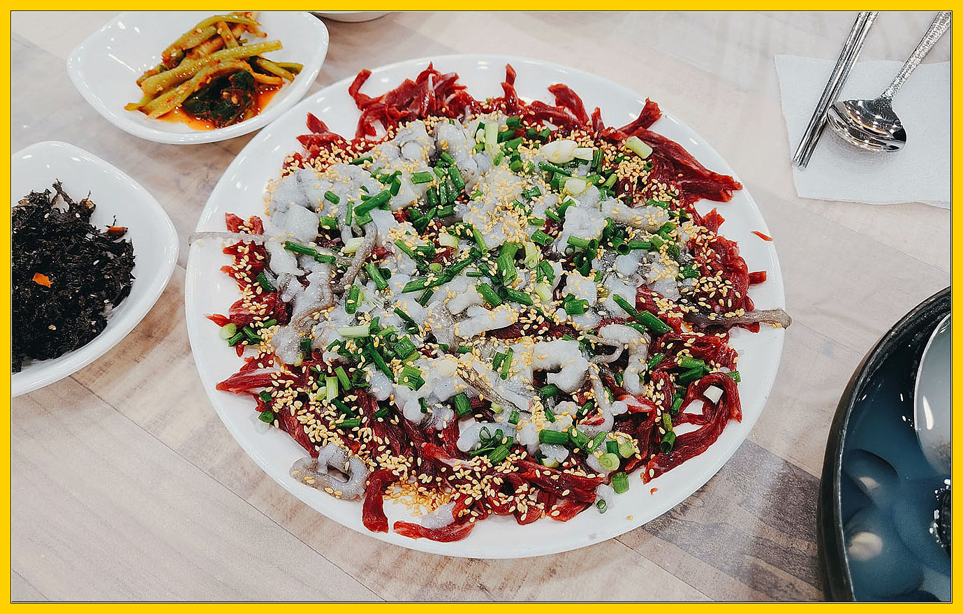 <목포 맛집> 무안 먹거리 : 낙지 초무침 / 육회 탕탕이