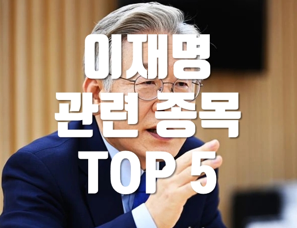 이재명 관련주 TOP 5 (에이텍, 오리엔트정공, 카스, 동신건설, 형지엘리트)