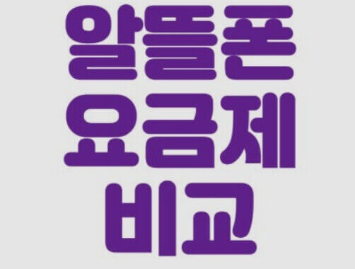  알뜰폰 요금제와 통신 3사 중간 요금제 비교 선택