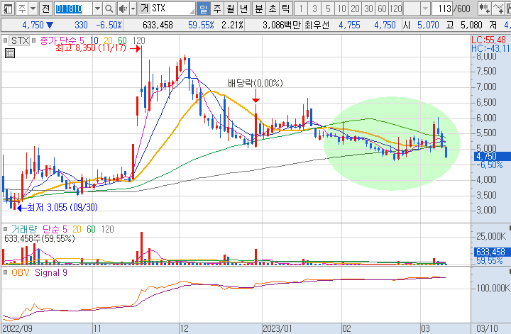 STX-주가-흐름-차트