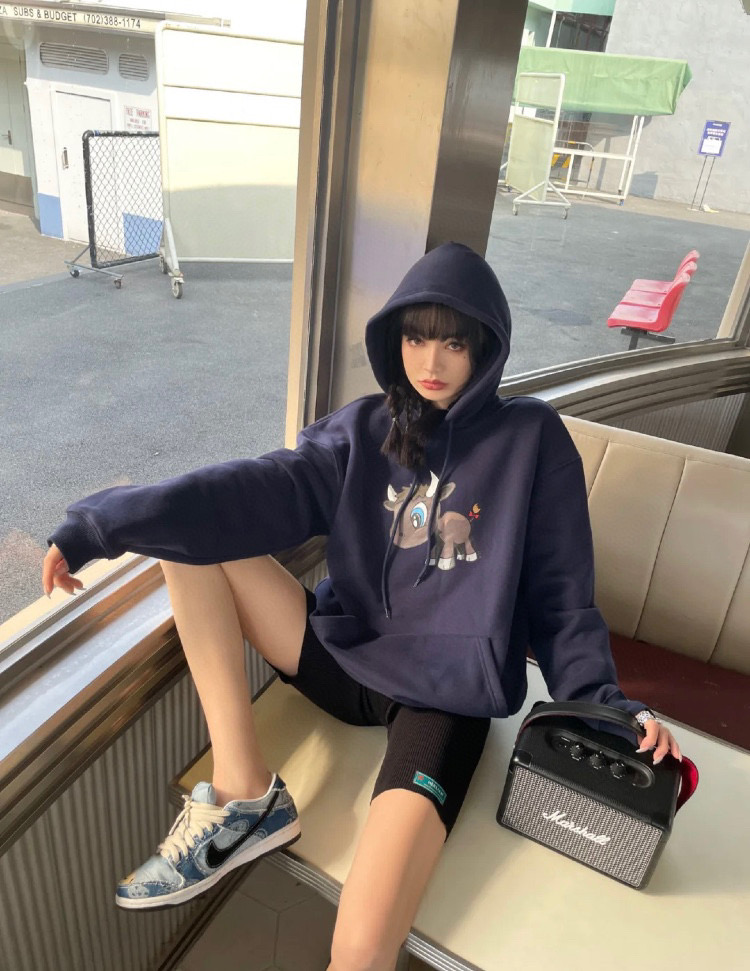  [BALENCIAGA] 발렌시아가 리틀 OX 스웨트 셔츠 후드 티셔츠 600583 TJVE6 8065