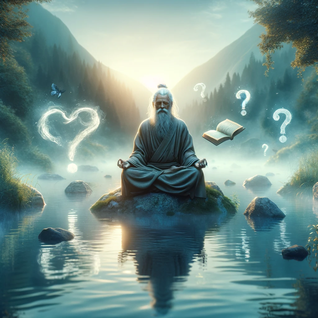 meditating sage. never assume anything