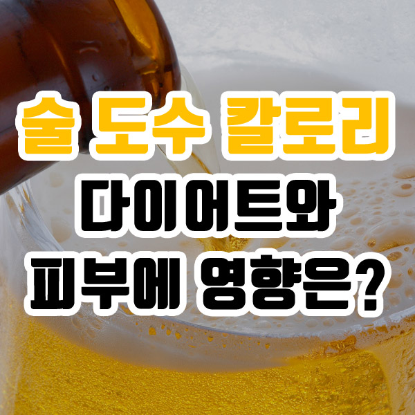 술 도수 칼로리 다이어트와 피부에 영향은