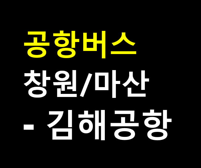  창원 김해공항버스 / 마산, 장유 / 세인공항리무진 / 노선도, 시간표, 요금, 온라인 예약하기, 티머니GO