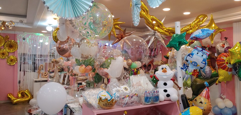 선물 받은 현서의 표정 청주 이벤트 풍선 뜻밖의 4