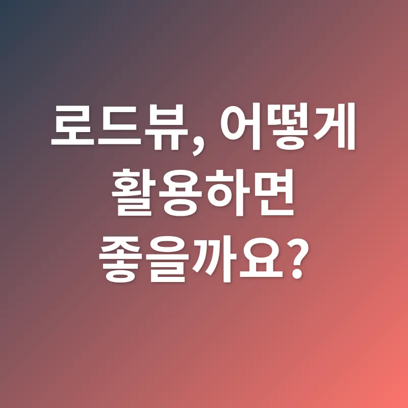 로드뷰 활용_1