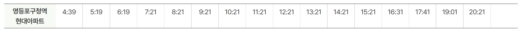 6008번 공항버스 시간표