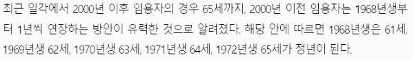 2000년 이전 단계적 임명 연장