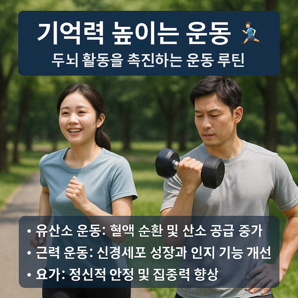 기억력 높이는 운동 🏃 - 두뇌 활동을 촉진하는 운동 루틴