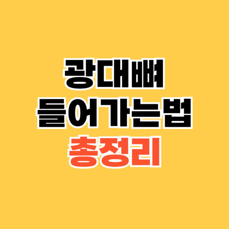 광대뼈-들어가는법