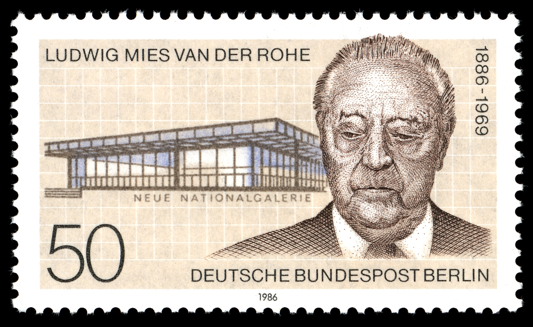  근대건축의 3대 거장 미스 반 데어 로에(Ludwig Mies van der Rohe)의 건축