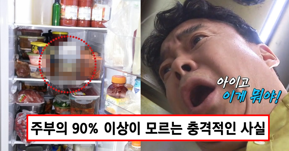 주부들이 모르는 놀라운 사실