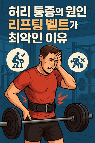 허리 통증의 원인과 리프팅 벨트 사용이 최악인 이유