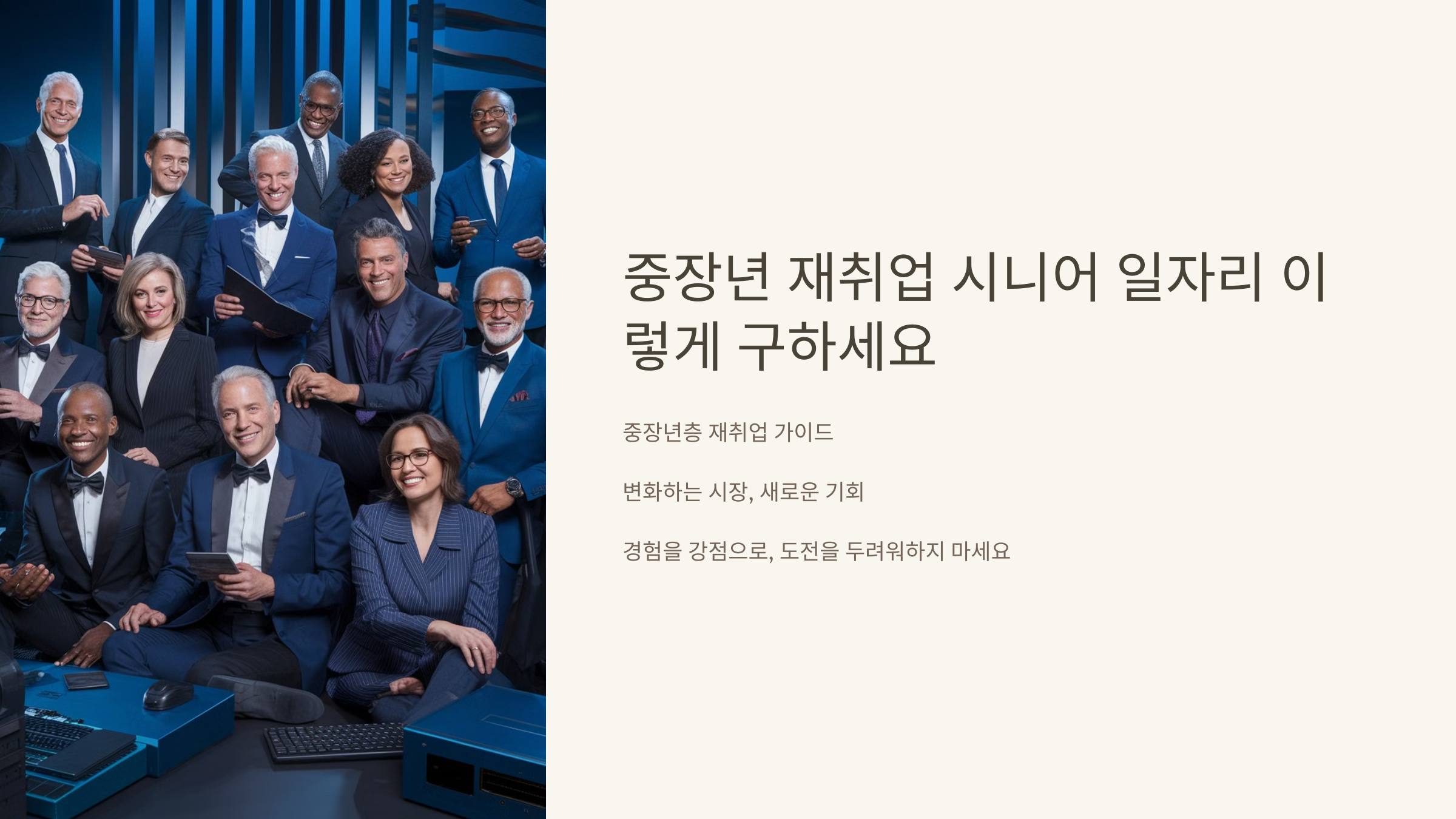 중장년 재취업 시니어 일자리 이렇게 구하세요