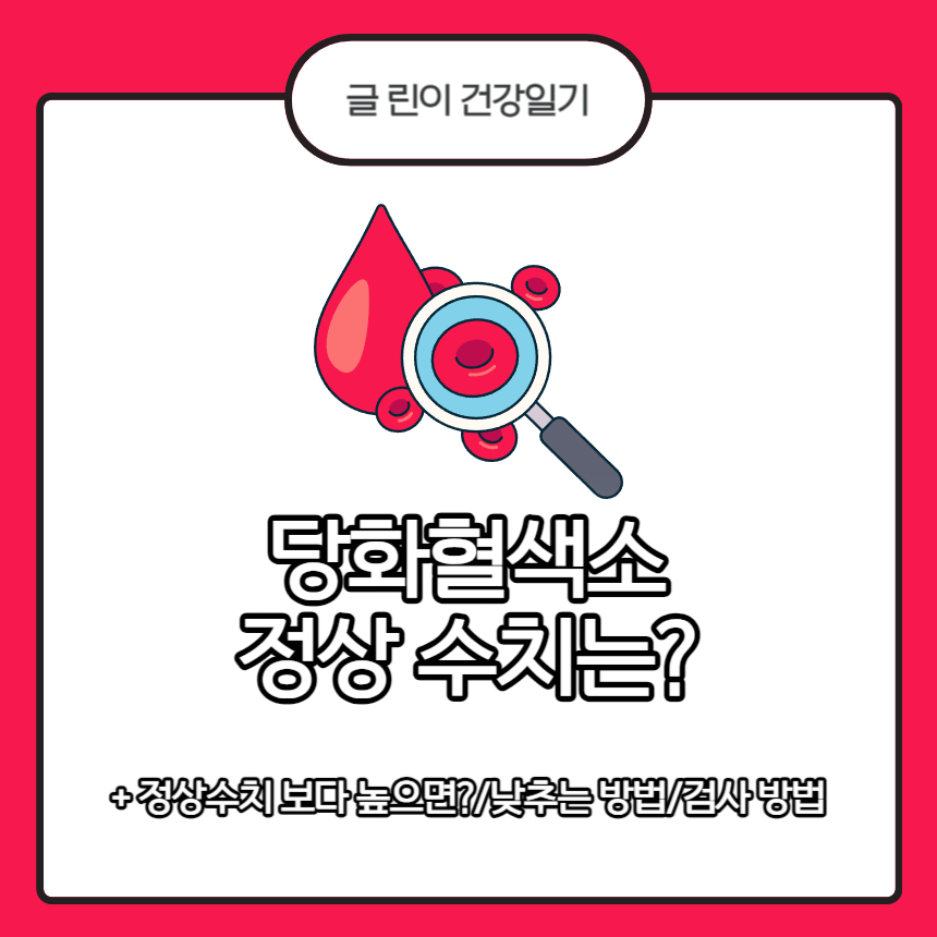  당화혈색소 정상수치는?