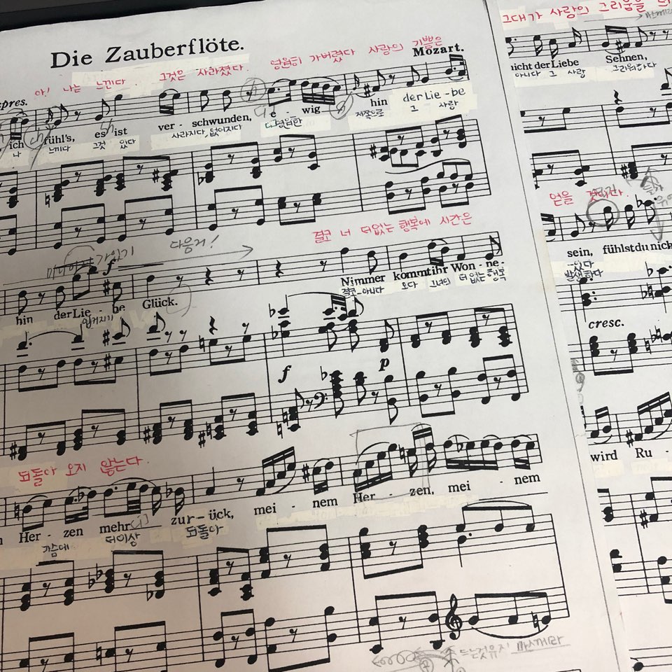  모차르트 오페라:  Die Zauberflote - Ach, ich fuhl's