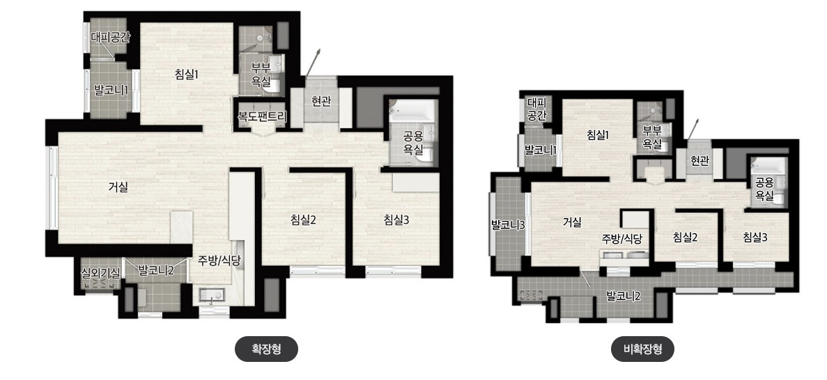 대전 르에브 스위첸 59B타입 평면도