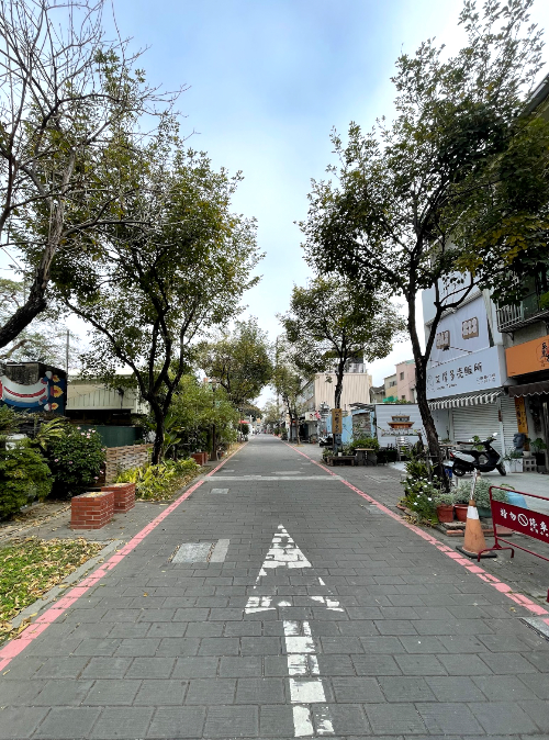 타이난의 사람없는 골목길