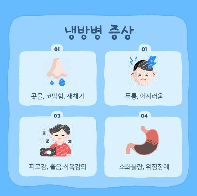 냉방병 증상
