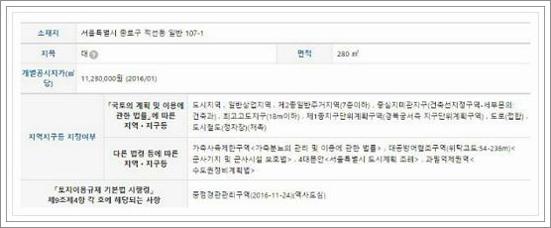토지이용계획 확인원