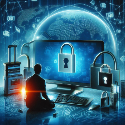 가상 공간에서 보안 네트워크 설정하는 모습