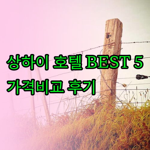 상하이 호텔 추천 베스트 5 가격 비교 후기 위치 총정리? 상하이 호텔 추천 베스트 5 가격 비