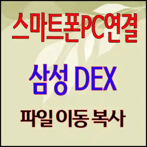 삼성 DEX 스마트폰 사진 노래 이동 복사