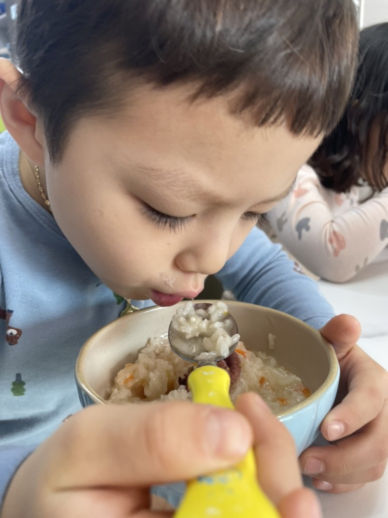 긴급보육 워킹맘 엄마표 건강식! 낙지야채죽! 오늘의 식단!유아식단표! 보양식 낙지죽! 16