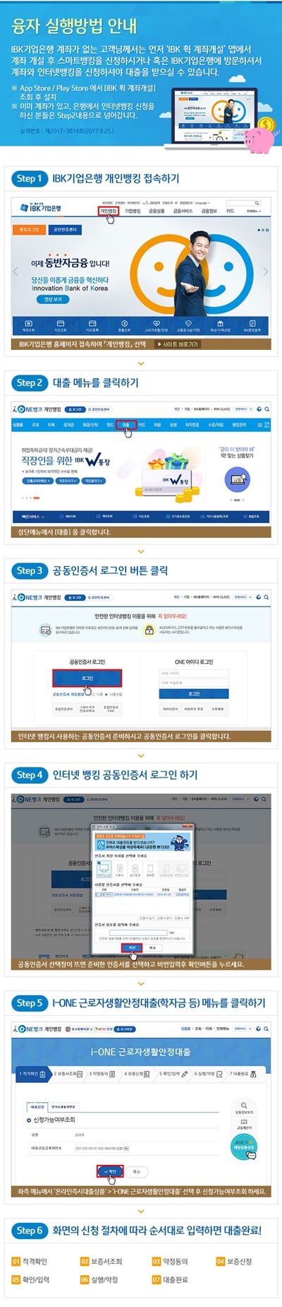 은행융자신청방법-순서-사진