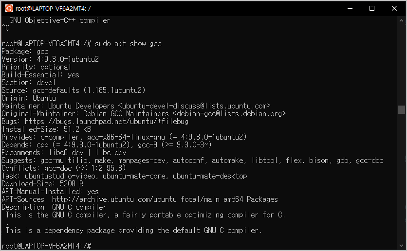 ubuntu package info